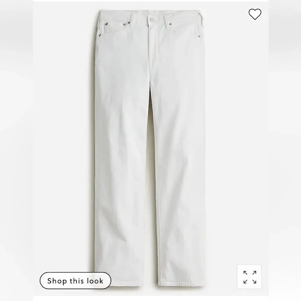 J. Crew '90s classic straight-fit jean in white wash*